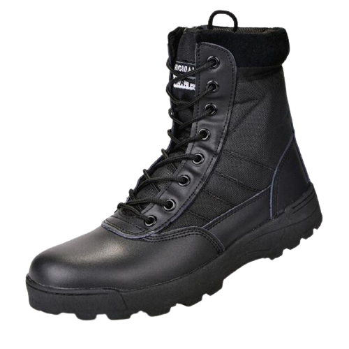 Botte de Combat Militaire en Cuir